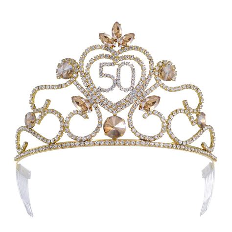 birthday tiaras and crowns|50th birthday crowns tiaras.